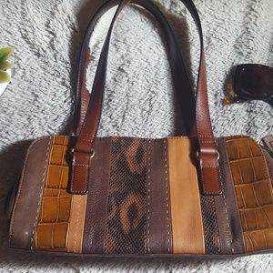 FOSSIL patchwork handbag